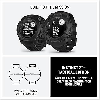 Amazon.com: Garmin Instinct® 3 Tactical Edition, 45mm, Solar Amazon.com: Garmin Instinct® 3 Tactical Edition, 45mm, Solar